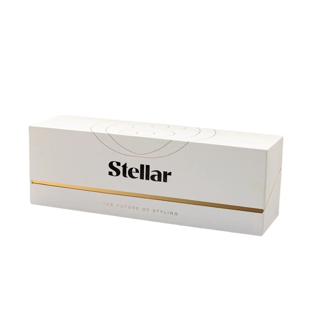 White box with 'Stellar' branding on a white background