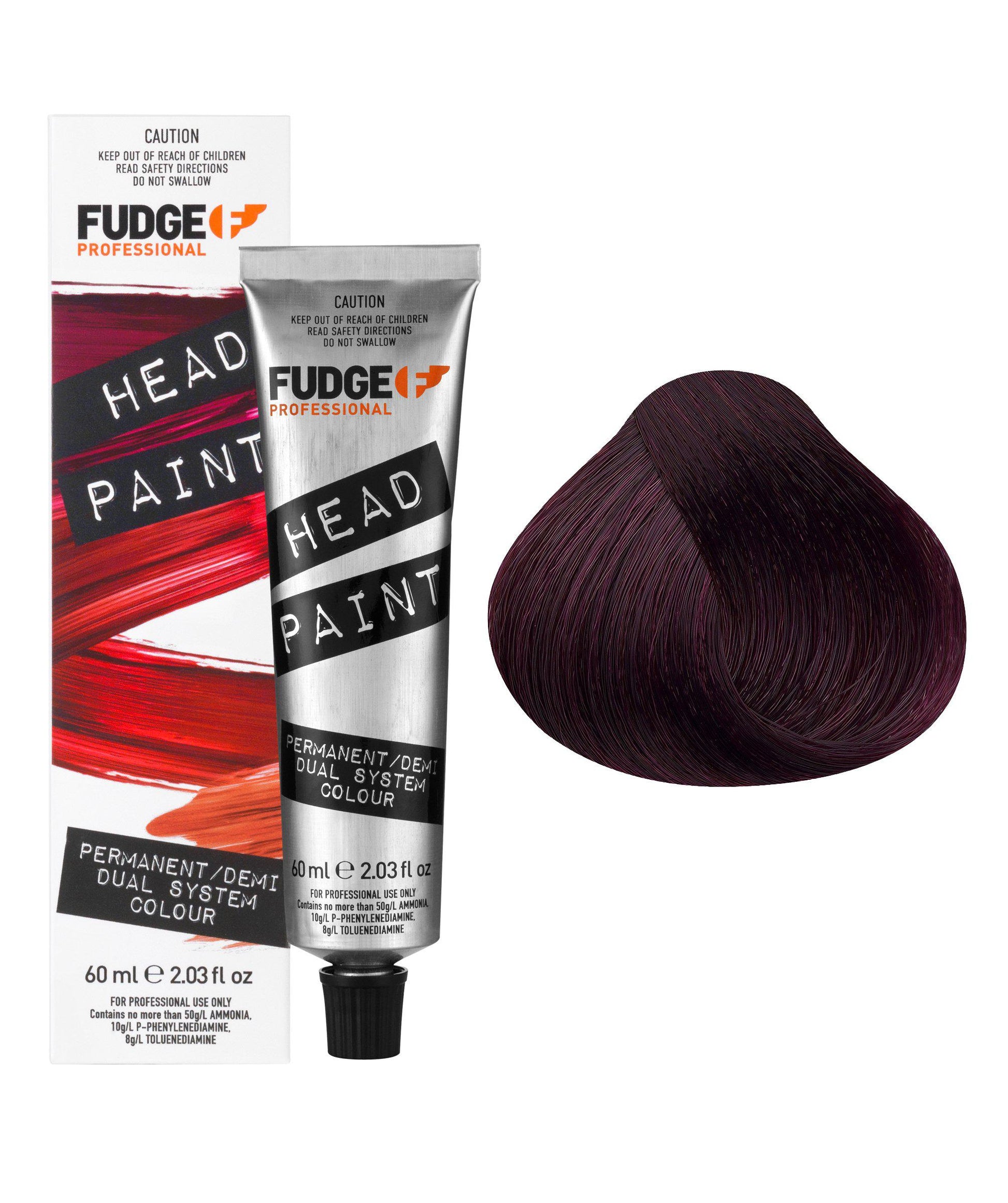 Fudge Headpaint 55.26 Light Intense Violet Red Brown 60ml - Price Attack