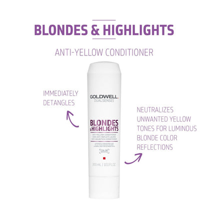 Goldwell Dualsenses Blondes & Highlights Anti-Yellow Conditioner 300ml - Price Attack