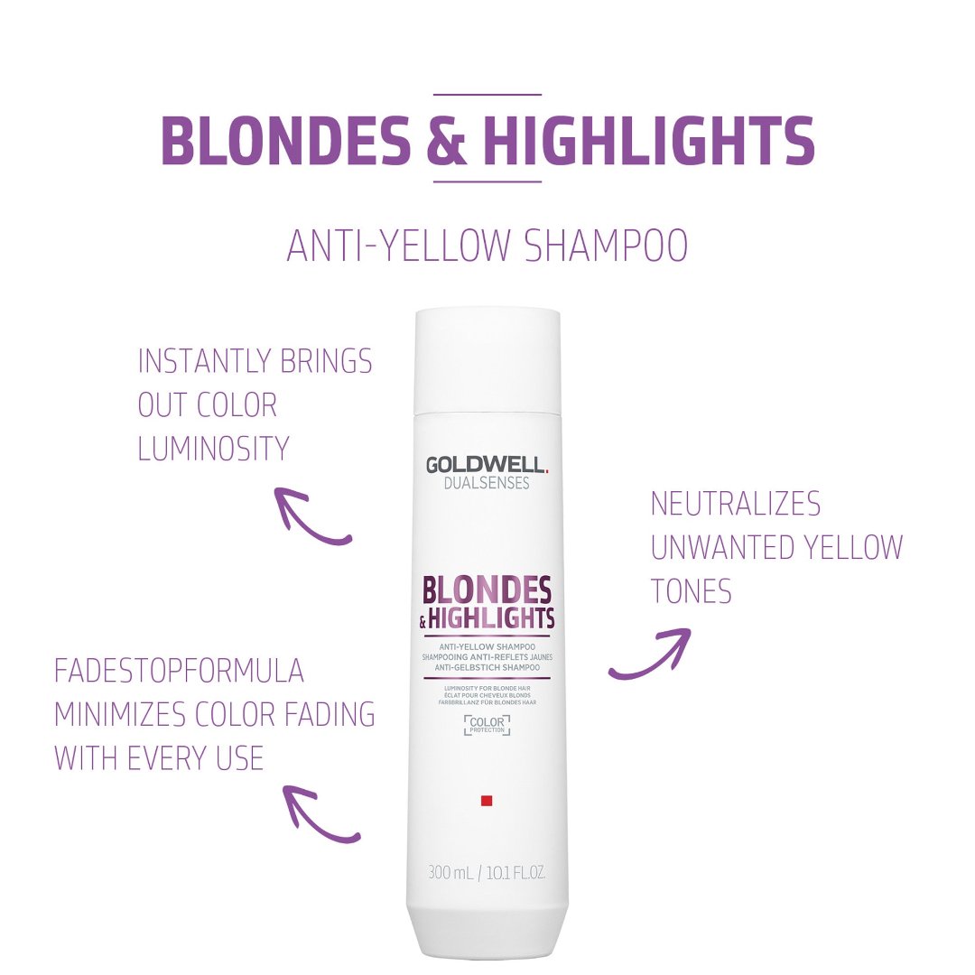 Goldwell Dualsenses Blondes & Highlights Anti-Yellow Shampoo 300ml - Price Attack