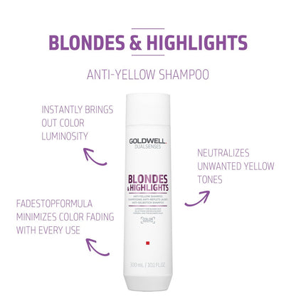 Goldwell Dualsenses Blondes & Highlights Anti-Yellow Shampoo 300ml - Price Attack