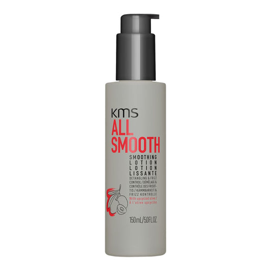 KMS All Smooth lotion bottle on a white background