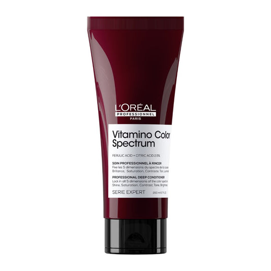 A tube of L'Oreal Professionnel Vitamino Color Spectrum Conditioner.