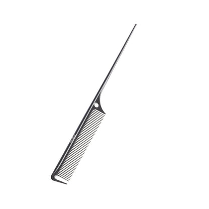 Black hair comb on a white background