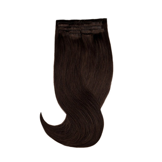 Amazing Hair Human Hair Clip-in 1B Dark Brown 7pc Set 20" - Price Attack