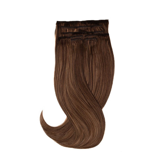 Amazing Hair Human Hair Clip-in 2/10 Brown/Caramel 7pc Set 16" - Price Attack