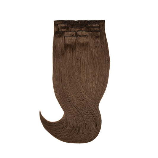 Amazing Hair Human Hair Clip-in 6 Light Brown 7pc Set 16" - Price Attack