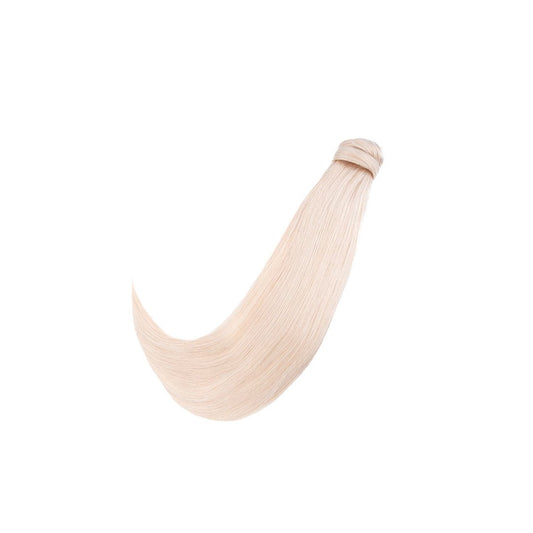 Amazing Hair Human Hair Ponytail 60A Platinum Blonde 18" - Price Attack