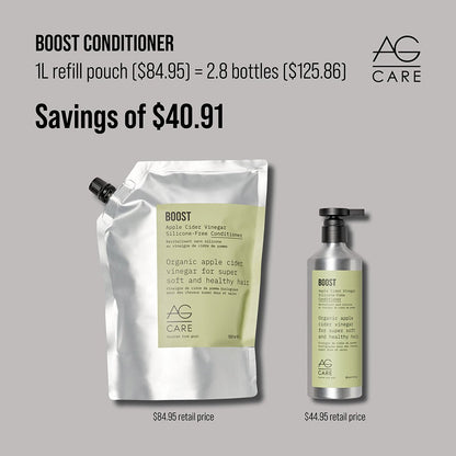 AG Care Boost Apple Cider Vinegar Silicone-Free Conditioner 1L - Price Attack