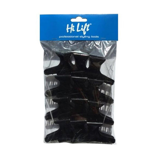 Hi Lift Butterfly Clips Black 12pc - Price Attack