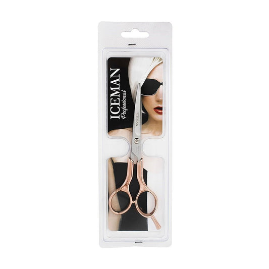 Iceman Serrated Blades Hairdressing 5.75" Scissors Rose Gold - Price Attack